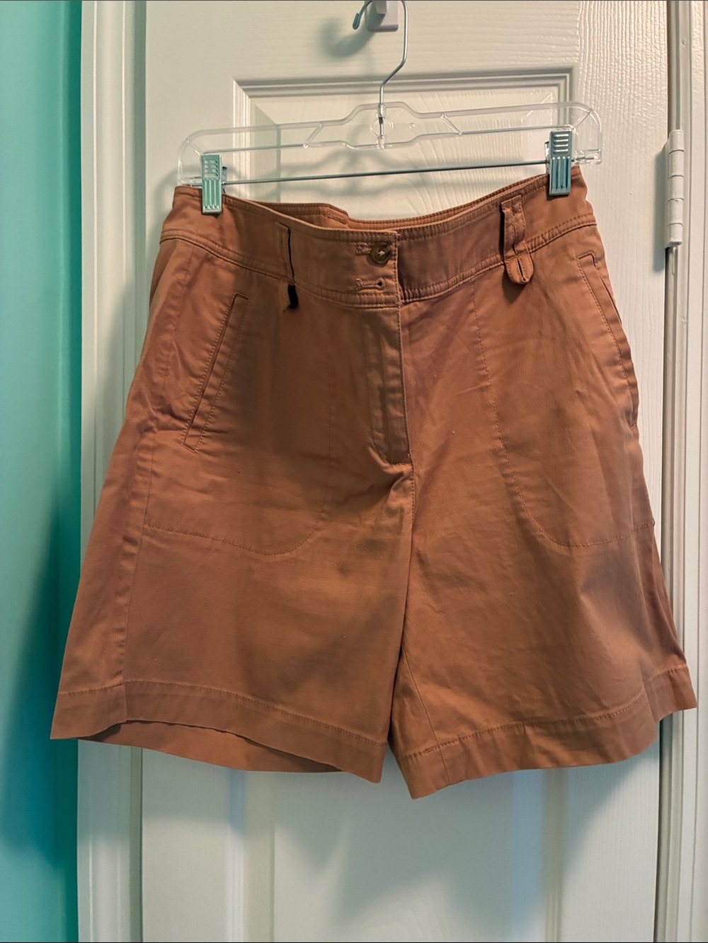 Talbots Womens Bermuda Shorts in Rusty Clay